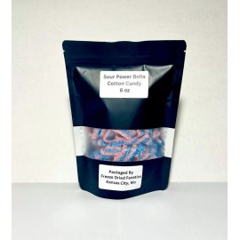 Sour Power Belts Candy Bulk *Cotton Candy Flavor* *Pick SIze* Packed Fresh Daily - 6 oz