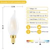 Dimmable E12 Chandelier Light Bulbs 60 Watt, Frosted Candelabra LED