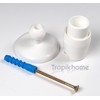 Tropik Home Inclined Angled Wall Bracket/Adapter For 27mm Shower Rail