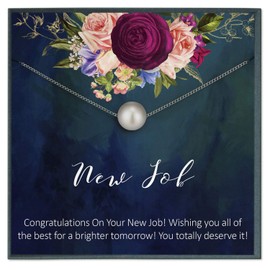 Grace of Pearl New Job Gift for Woman, Congratulations Colleague Leaving Gift, Coworker Go Away Promotion Gifts for Her