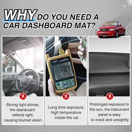 Cartist Dash Cover for Ford F-150 F150 1997-2003 Dashboard Cover Mat Non-Slip Pad Carpet Sunshield Protector