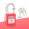 5 Sets Safety Lockout Padlock, 38mm/1.5in Steel Lockout Tagout Safety
