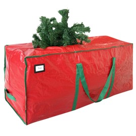Cosy Family 7.5 ft Christmas Tree Storage Bag - Durable Heavy Duty Extra Large Artificial Xmas Holiday Tree Bag with Reinforced Handles and Dual Zippers Wide Opening - Red | Cosy Family