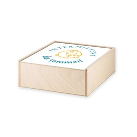 Box aus Holz – Intermittierende Schlaf-Intermittierende Witz für Babys (11 x 11 x 3,5 cm)