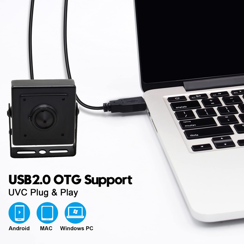 Svpro USB Camera with Holder, 1080P HD Webcam Camera Pinhole