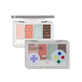 ETUDE Play Color Eyes Mini Diamaikiss Glamy/4 Color Palette, Eyeshadow, Glitter, Shimmer Matte, Heisei Retro 1 Piece