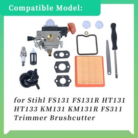 Magimaker Carburetor Kit 4180-120-0617 Compatible with Stihl FS131 FS131R HT131 HT133 KM131 KM131R FS311 Trimmer Brushcutter