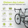 VELMIA Bicycle lock with programmable combination lock and reflector strips