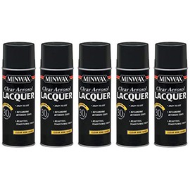 Minwax Lacquer 152050000, Aerosol, Semi-Gloss - 5 Pack