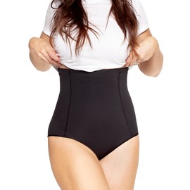 Belly Bandit Postpartum Sculpting Girdle - Postpartum Belly Band to Support & Compress your Belly, Waist & Hips - Waist Corset for Core & Back Support- X-Small, Black