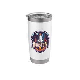 Houston Texas Space City Adventure Vacation Exploration Stainless Steel Insulated Tumbler