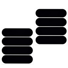 wilcractk Reflektierende Aufkleber für Motorradhelm, 8 Stück, schwarz, Retro-Design, hohe Sichtbarkeit, ideal für Motorräder, Autos, Helme und Elektroroller