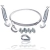 Drahtseile24 Wire Rope Set with 4 x Wire Rope Clamps,