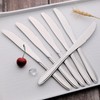 Utiao Set of 12 Stainless Steel Dinner Knives, Kitchen Table
