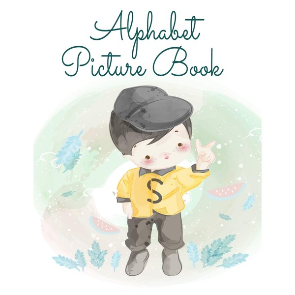 Alphabet Picture Book: A to Z Tracing Letters For Girls