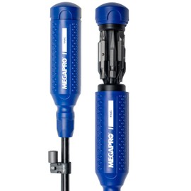 MEGAPRO® Original HVAC 15-in-1 Multi-bit Screwdriver | Schrader Valve Bit | 1/4" Socket Adapter | Square Awl Bit