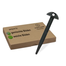 Just Camp Downey Tent Pegs – 10 cm, black