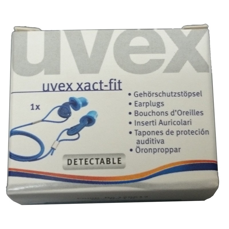 UVEX Earplugs 2124021 Xagt Fit Detectable, 1 Pair