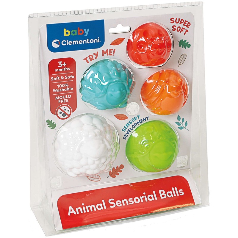 Clementoni Baby Sensory Balls, 3-36 Months, 17469, Multicoloured
