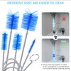 Premium 3-Piece Drain Brush Set Flexible Long Stainless Steel Tube