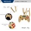 Fun Crystal Game Controller Pendant Necklace for Men - Punk