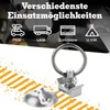 Safetytex Single End Fitting with Lashing Point for Airline Rail