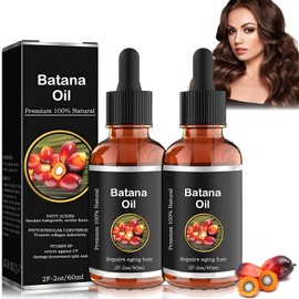 2 x Batana Oil for Hair, Organic Batana Oil for Hair Growth, Organic Batana Oil for Hair, Batana Oil Organic for Growth Hair, Improves the Radiance of Hair