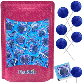 Lollipops Candy Suckers for Kids, Perfect for Gifting, Parties, Events,10 Gram Lollipops (25-Pack, Raspberry)