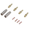 MIG Welding Consumables Kit Copper Contact Tips Connecting Rods Nozzle