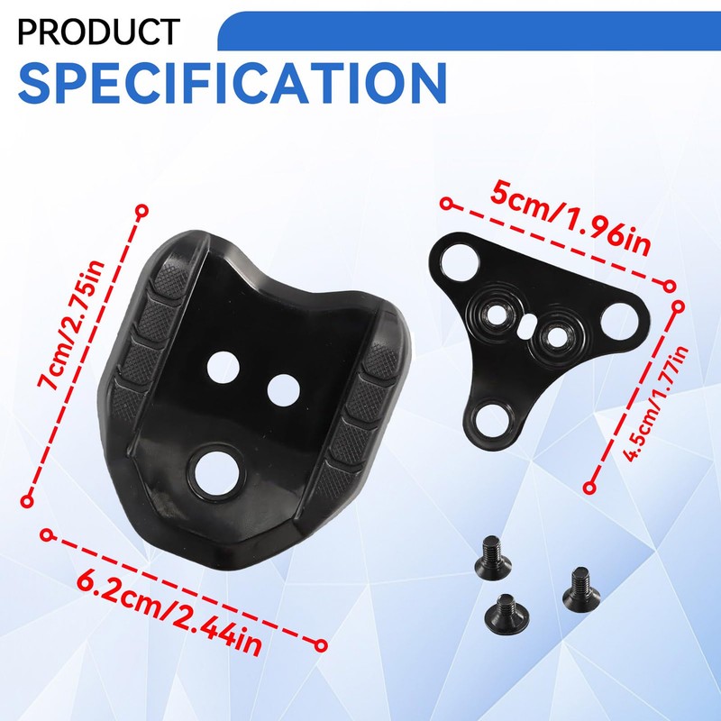 Frdhee Bicycle Cleats Adapter, Bicycle Pedal Adapter for Road Bike