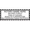 Hubco Blue 4913 Self-Inking Notary Stamp - Colorado