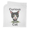 Azeeda 'Curious Cat' Cotton Baby Blanket/Shawl (BY00044692)