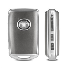 WORCAS Soft TPU Key Fob Cover Case Compatible with Mazda 3/3 Hatchback,CX-5,CX-30,CX-10 2/3/4 Button keyless Entry Remote Control Smart Key(Transparent-Matte)