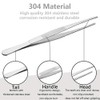 12 Inch Kitchen Tweezers with 8 Inch Plating Tweezers Stainless