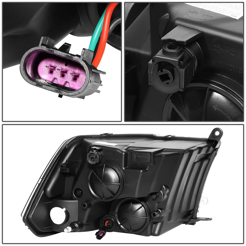 Auto Dynasty Chrome Housing Clear Corner Headlight Lamps+Tool Kit Compatible