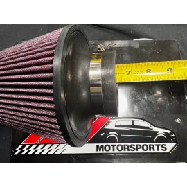 Euro Jet K&N Style 2.5" cold air intake replacement / rechargeable air filter