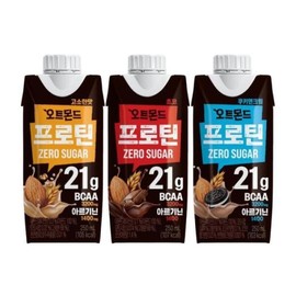Food Oatmond Protein 250ml 3 types mixed, 6 packs each savory flavor + chocolate 6 packs of savory flavor + 6 packs of chocolate + 6 packs of cookies and cream, total 18 packs / 식품 오트몬드 프로틴 250ml 3종 혼합 각 6팩씩  고소한맛 + 초코 고소한맛 6팩 + 초코 6팩 + 쿠키앤크림 6팩  총 18팩