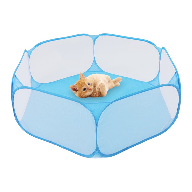 Small Animals Tent Foldable Breathable Interactive Easy Access Portable Small