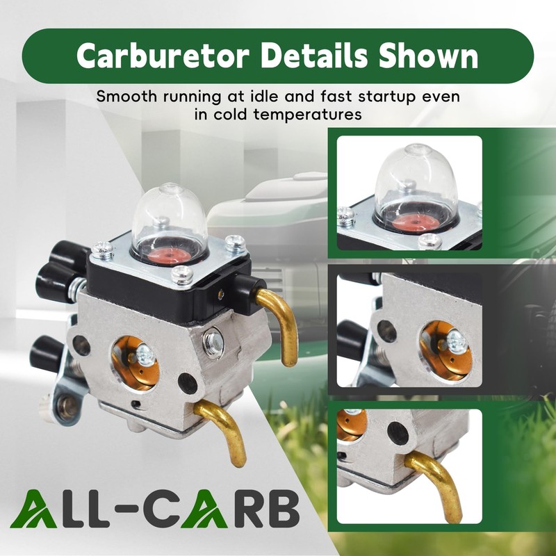 ALL-CARB FS55R Carburetor Carburetor Kit Replacement for Stihl FS45 FS46