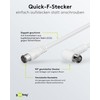 Goobay 67348 SAT Angled Connection Cable F-Quick 100 Percent Shielded