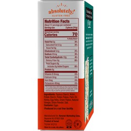 Absolutely Gluten Free Toasted Onion Flatbread, All Natural, Kosher, 5.29 Ounces (Pack Of 3)