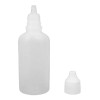 Like Shop 50 Goteros Plastico Transparente Tapa Blanca 40 Ml