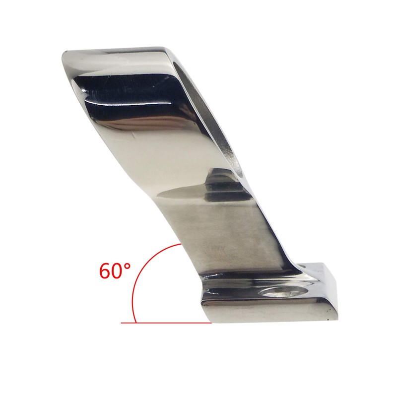 Pair Heavy Duty 316SS 60°Marine Boat Right-END Stanchion END Hand