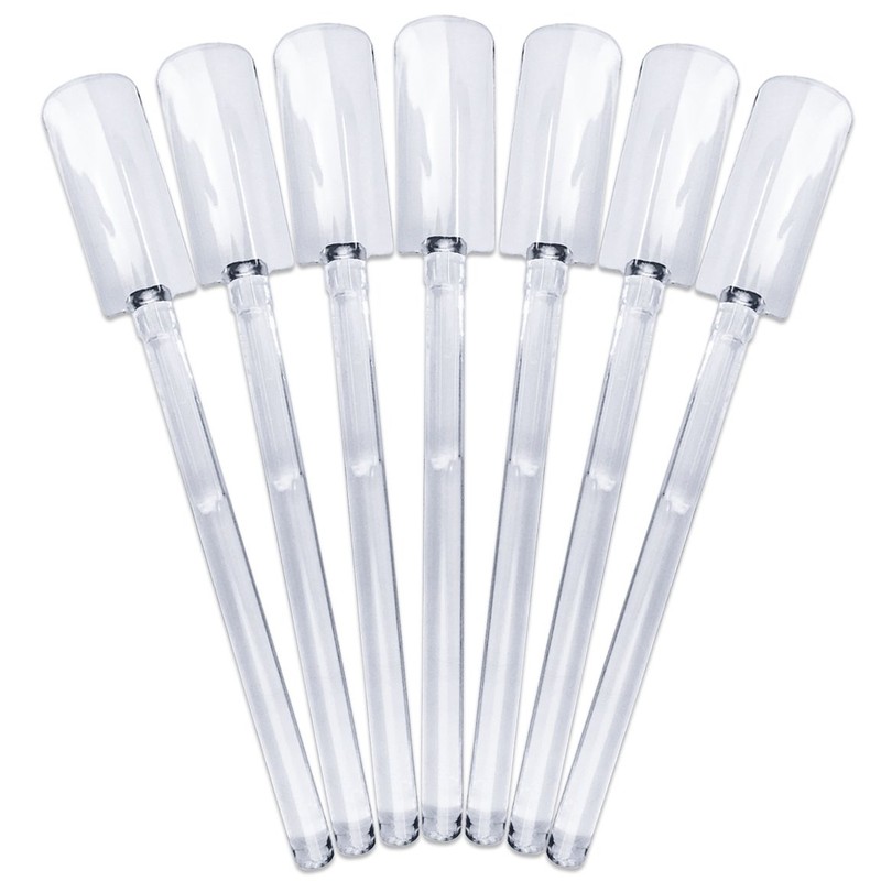 50 Pieces Clear Refill Sticks - Extra Nail Art Color