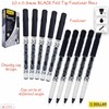 WOW Fineliner Pens Set, Fine Point (0.3mm), BLACK, Pack of