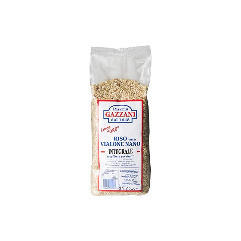 Brown Vialone Nano Integrale Rice - Riseria Gazzani - Veneto,