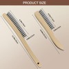 Heavy Duty Stainless Steel Wire Brush Long Curved Beechwood Handle
