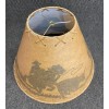 Unbranded Rustic Oiled Kraft Lamp Shade with Cowboy Design -