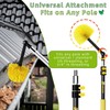 4.6-12 Feet Telescopic Pole with Cobweb Duster, 20 Ft Reach