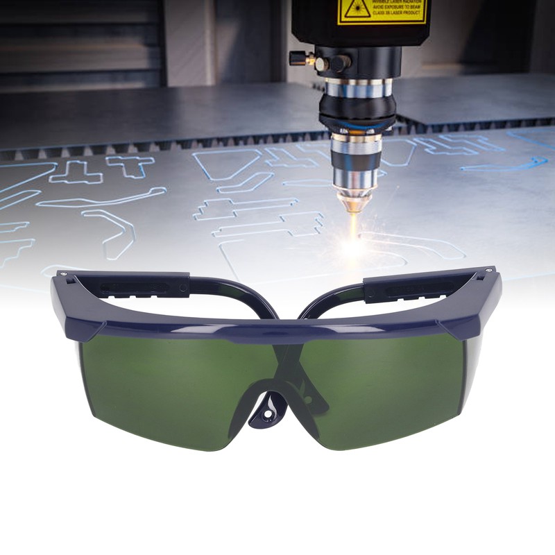 Laser Safe Glasses Optical Fiber Eye Protection Goggles Green Lens